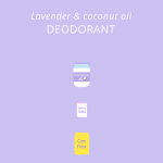 Coconut oil deodorant illustration