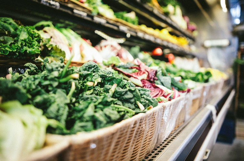 Vegetables in the supermarket