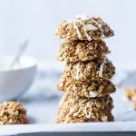 Cookie stack on a white plate